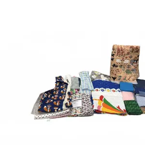 Quilting Fabric Remnants & Pieced Quilt Blocks