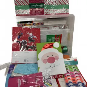 Merry Brite Christmas Gift Wrap & Craft Supply Lot