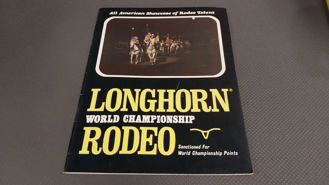 Longhorn World Championship Rodeo Program – Softback, Copyright Unknown
