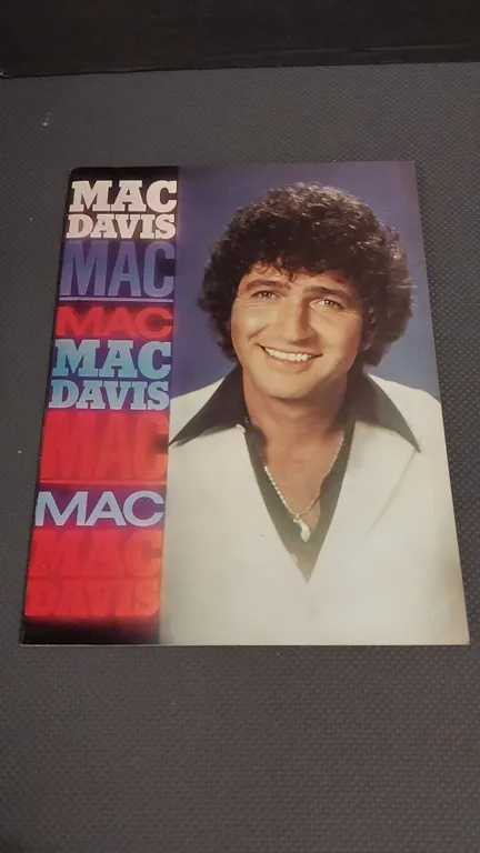 Mac Davis Concert Booklet 1978 Featuring Photography and Information