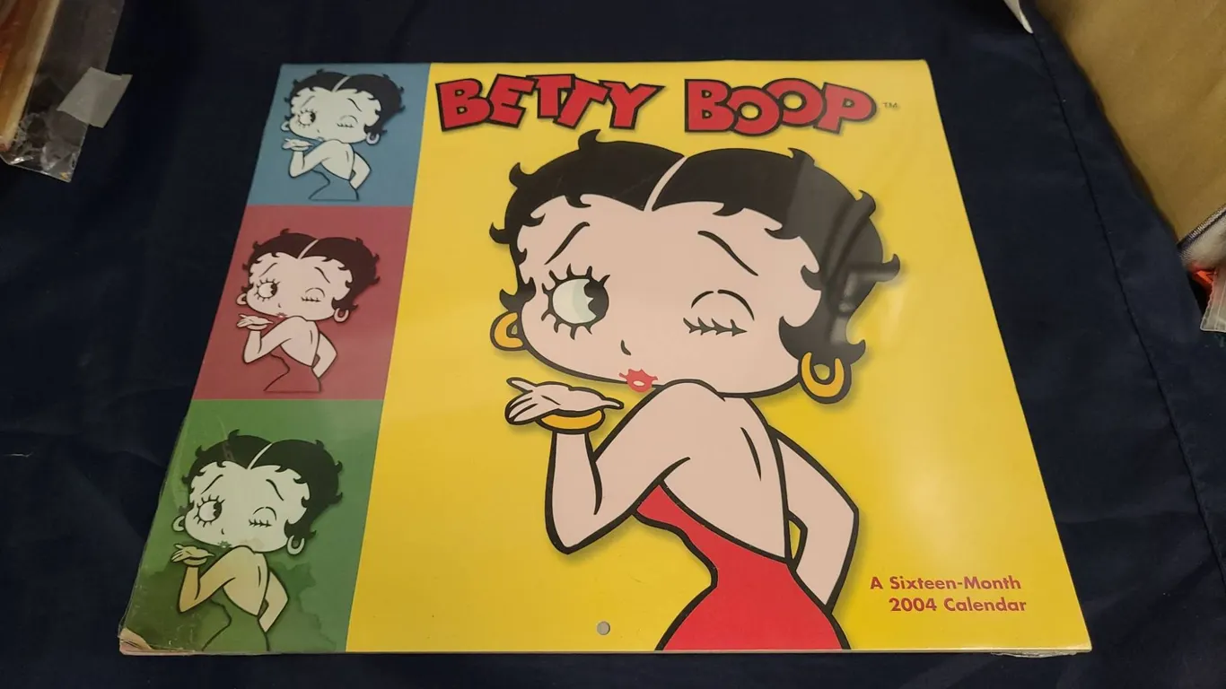 Betty Boop Sealed 2004 Sixteen-Month Calendar Curl Corner