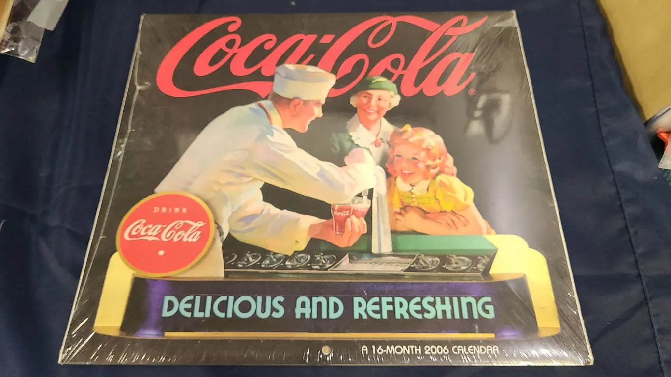 Sealed Coca-Cola Delicious and Refreshing 2006 16-Month Calendar