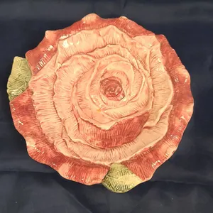 Kaldun & Bogle Hand Painted Rose Blossom Ceramic Bowl