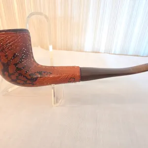 Thoroughbred Pigskin-Wrapped Briar Pipe, Italy