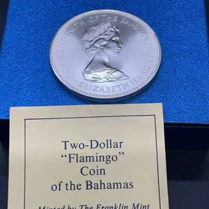 1972 Bahamas Two-Dollar Flamingo Proof Coin - Silver
