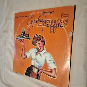 Vintage vinyl record original hits from the American graffiti soundtrack
