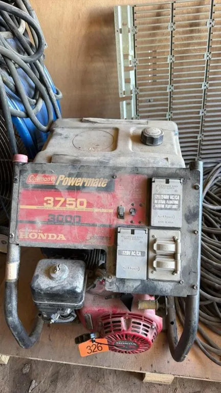Power mate 3750 generator w/6.5 hp Honda