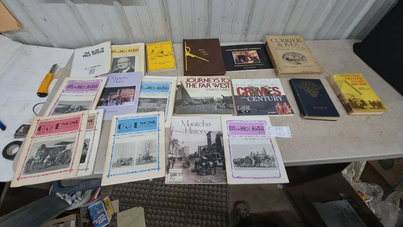 Manitoba History and Iron Men Album Magazines, Currier and Ives, Journeys to the Far West