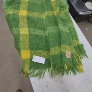 Vintage Hudson's Bay Company 100% Mohair Throw Blanket, Made in Scotland