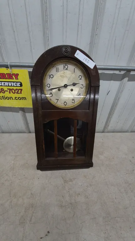 Antique Wall Clock with Pendulum