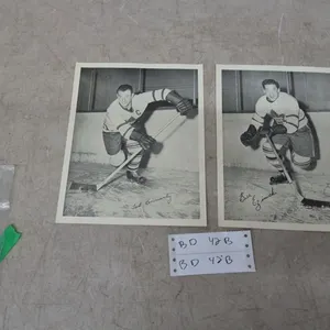 Vintage 1950s Quaker Oats Toronto Maple Leafs NHL Photo Lot: Ted Kennedy and Bill Ezimicki