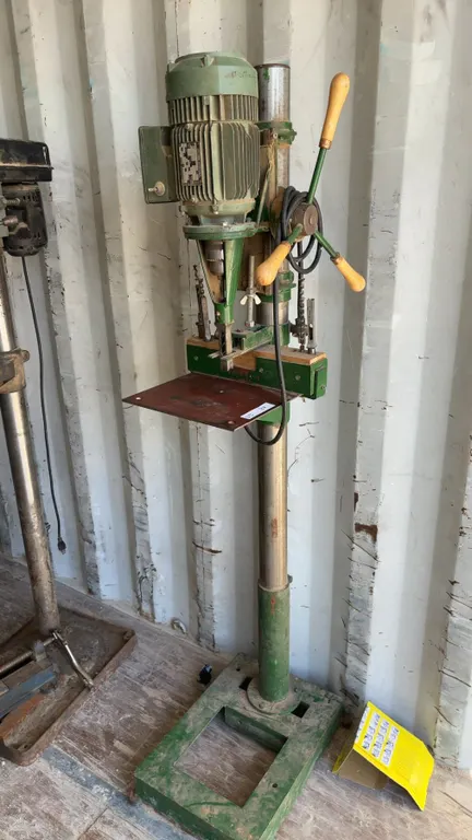 Leroy-Somer Mortise Machine, 1984, 220/380V, 50Hz, 2.2kW, with Bits and Stand