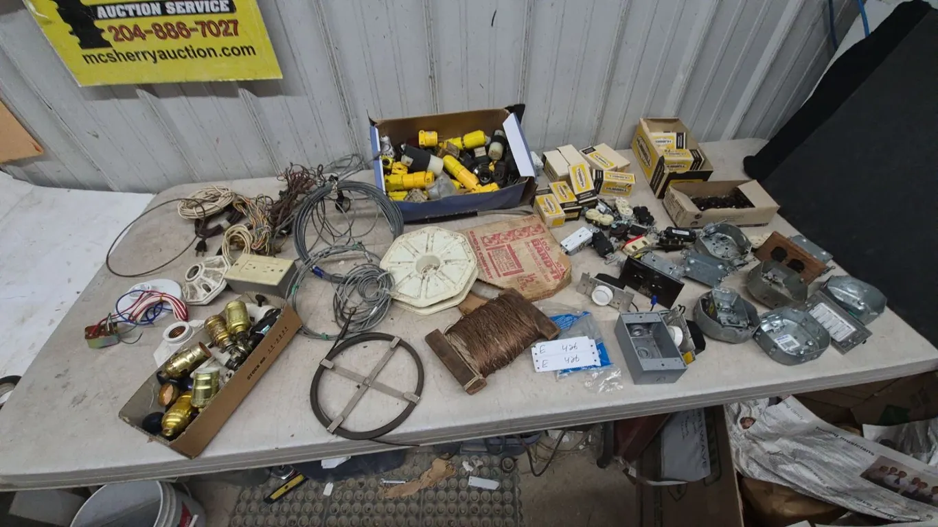 Electrical Supplies: Hubbell Receptacles, Plugs, Outlets, Boxes, Wire