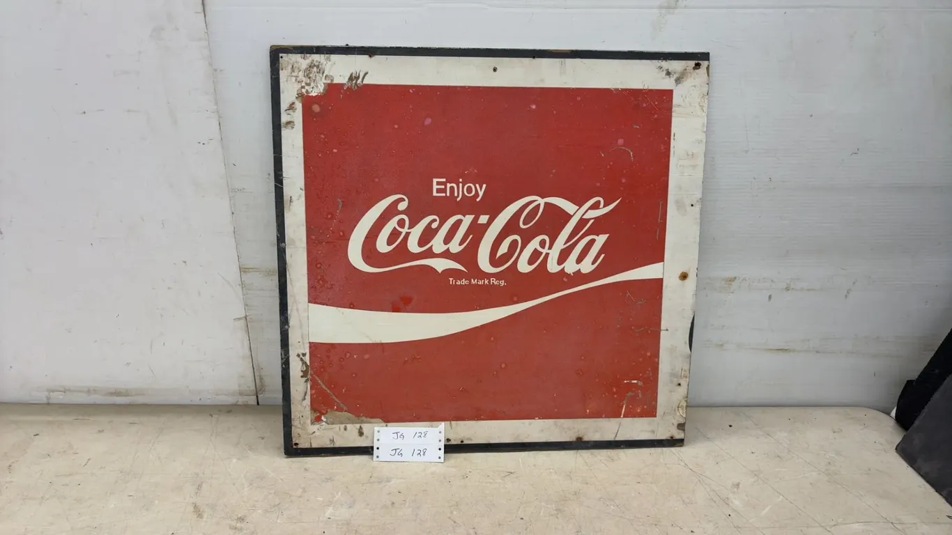Wooden Coca-Cola Sign, 24” x 25”