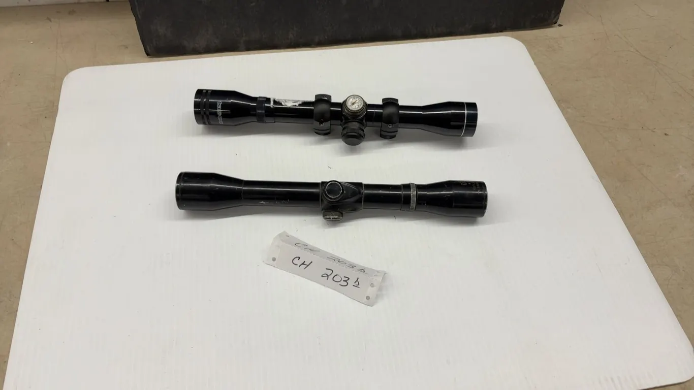 Tasco and Weaver Rifle Scopes, Including K4 Fixed 4 and V7 Variable 2-7 Models
