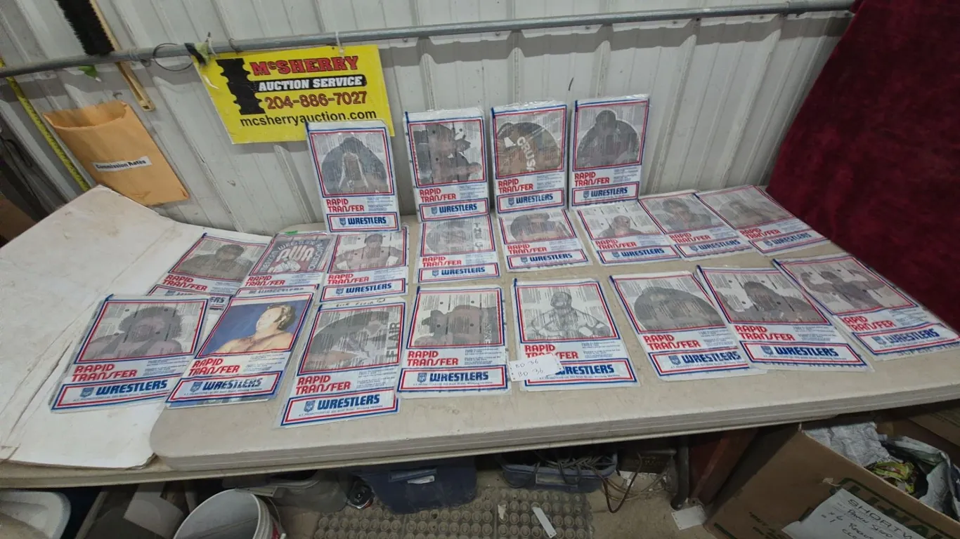 Vintage "Rapid Transfer" Wrestlers Iron-On Transfers, AWA and Superstar