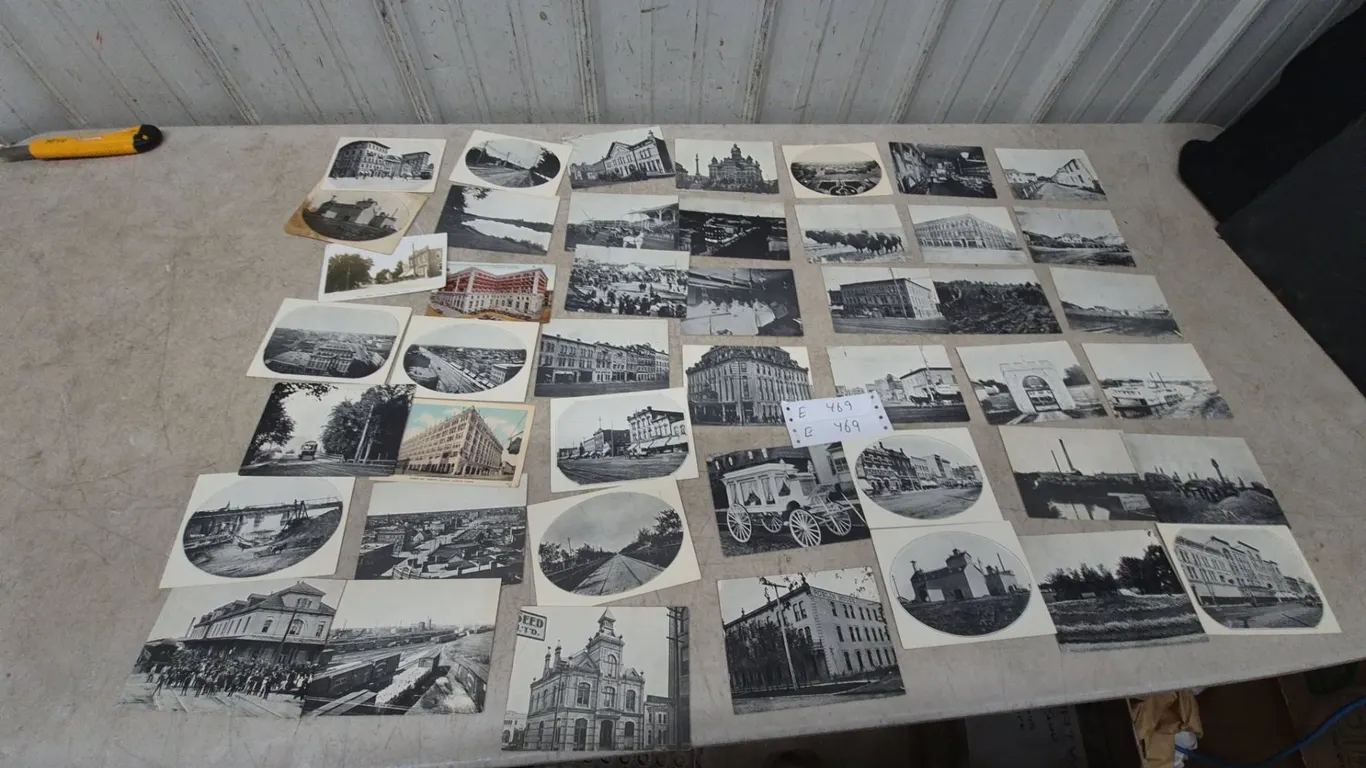 Vintage Postcards and Photos, including Buildings, Street Scenes, Riverboats, and Buffalo