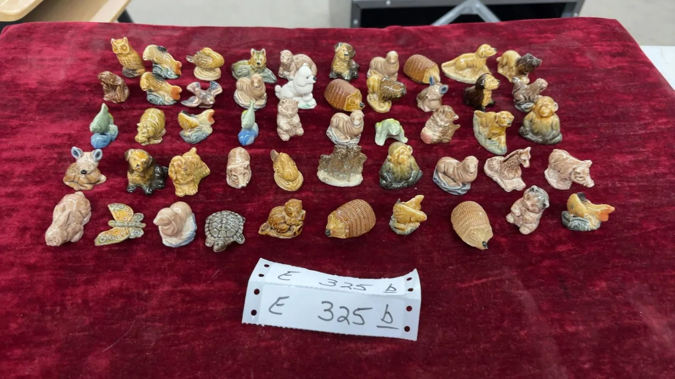 Fifty Wade Whimsies Miniature Glazed Ceramic Animal Figurines