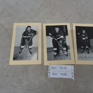 Vintage 1950s Detroit Red Wings Bee Hive Hockey Photo Lot: Leswick, Kennedy, MacDonald