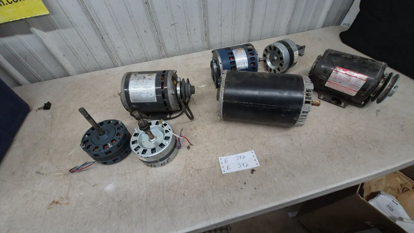 Assorted Electric Motors Including Dayton Split-Phase Fan and Blower Motor 1/2 Horsepower