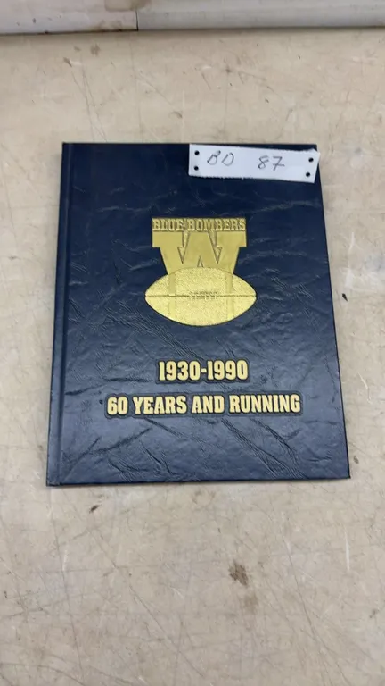 Rare Vintage Winnipeg Blue Bombers Limited Edition 1775/2000 Hardcover History Book