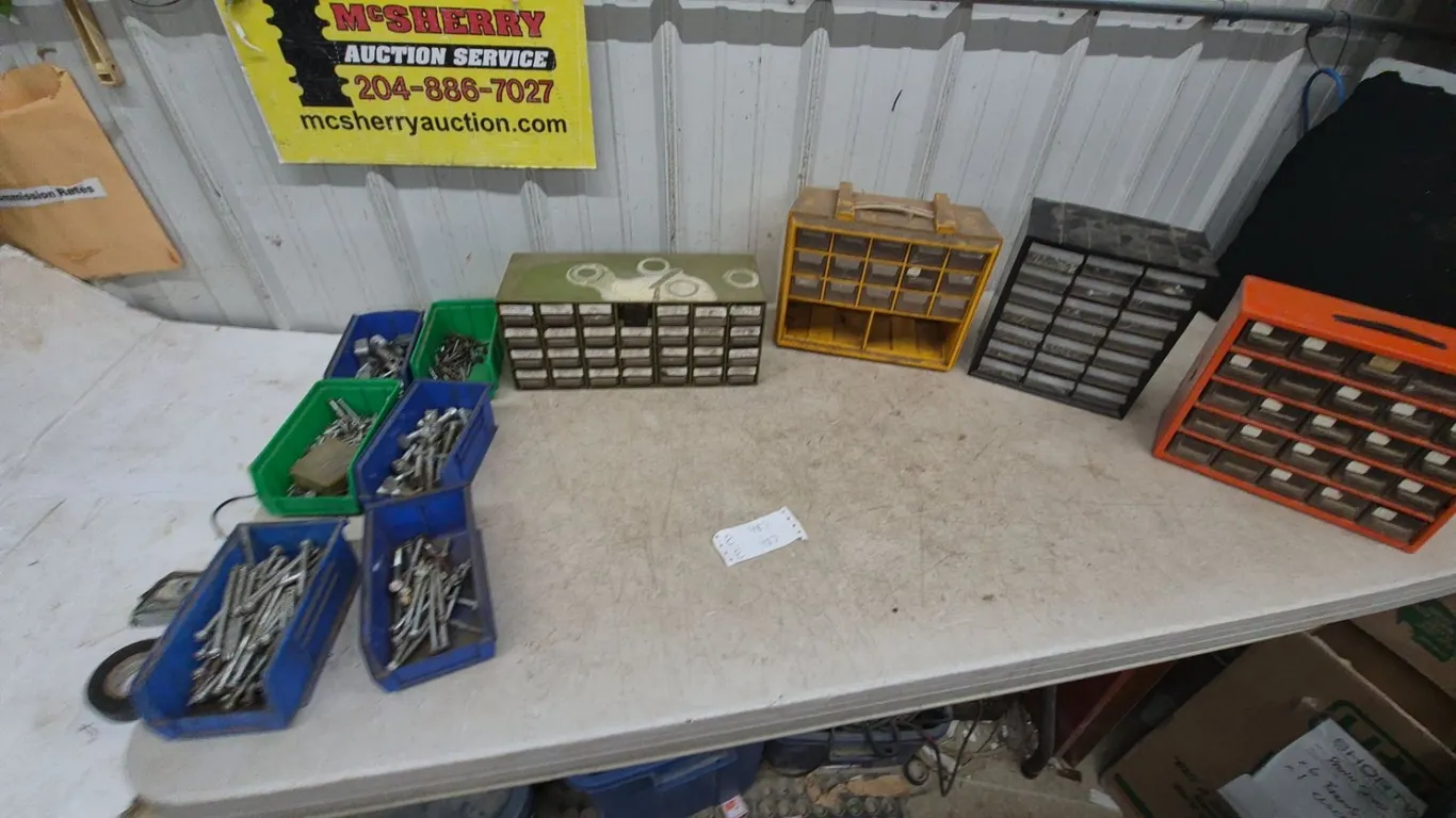Assorted Small Parts Organizers and Bins