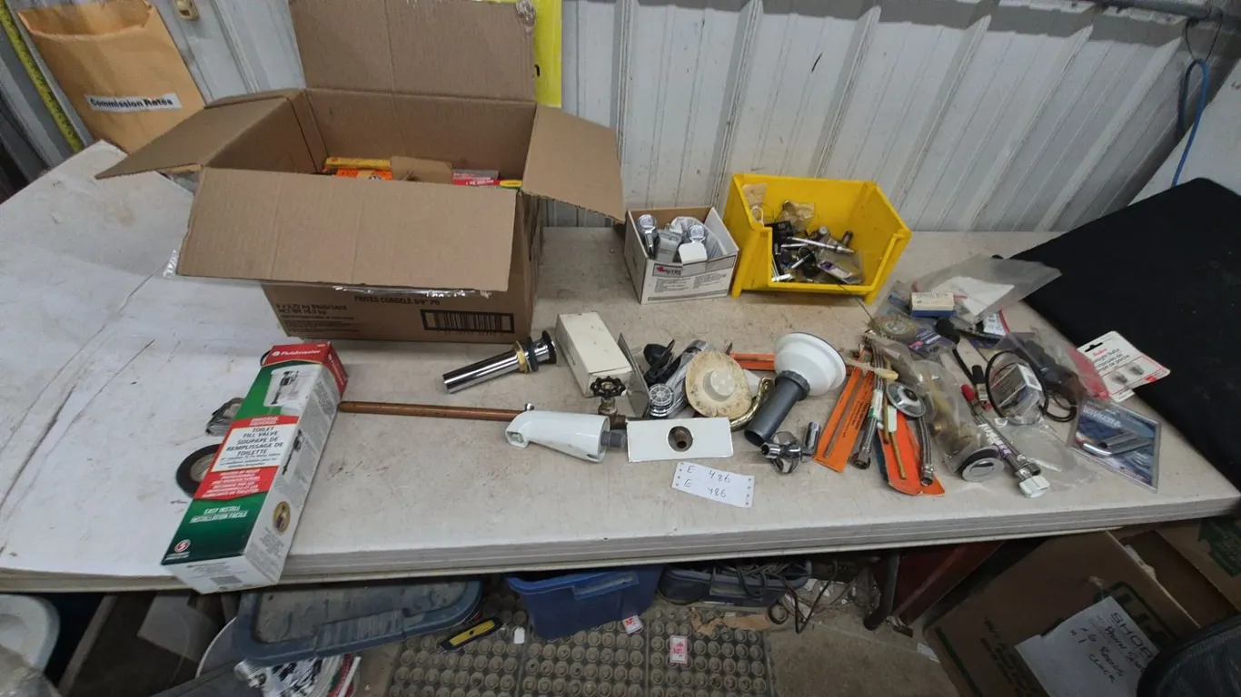 Plumbing Parts Lot: Fluidmaster Toilet Fill Valve, Sink Drains, Faucets