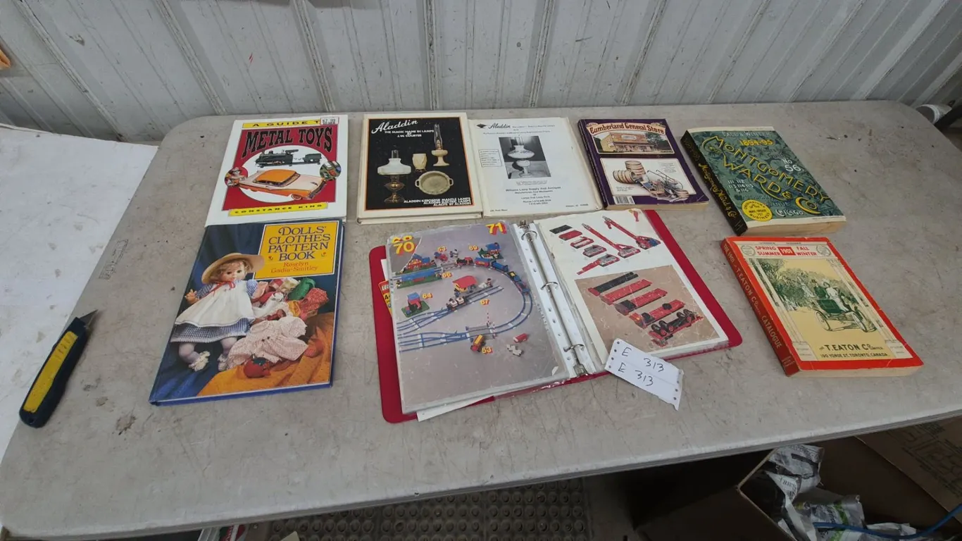 A Guide to Metal Toys, Dolls' Clothes Pattern Book, Aladdin Lamps, Catalogs. Of the past