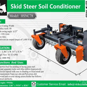 2026 Handy HSNC78 78 in Skid Steer Power Rake (Unused)
