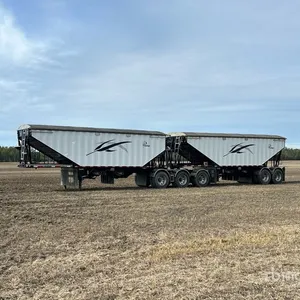 2009 Lode King T/A Super B-Train Pup Grain Trailer