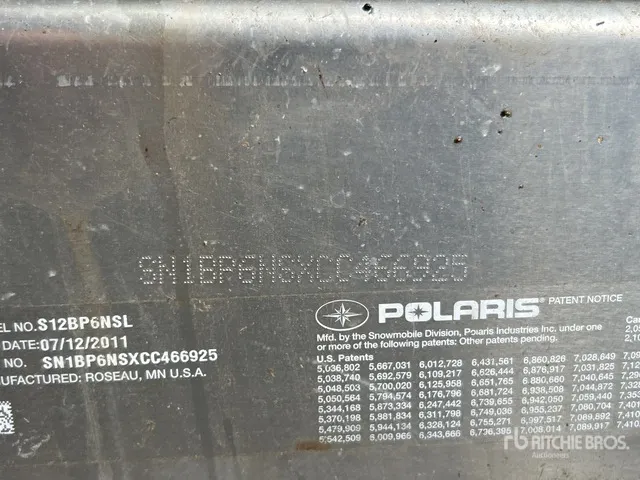 2012 Polaris Pro R 600 Snowmobile