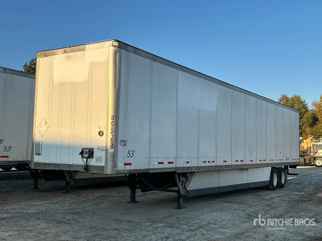 2016 Wabash DVCVHPC 53 ft x 102 in T/A Van Trailer