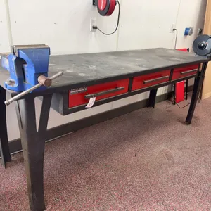 Welding Workbench W/ Vise & Grinder ( Contents in Drawers Not Included )