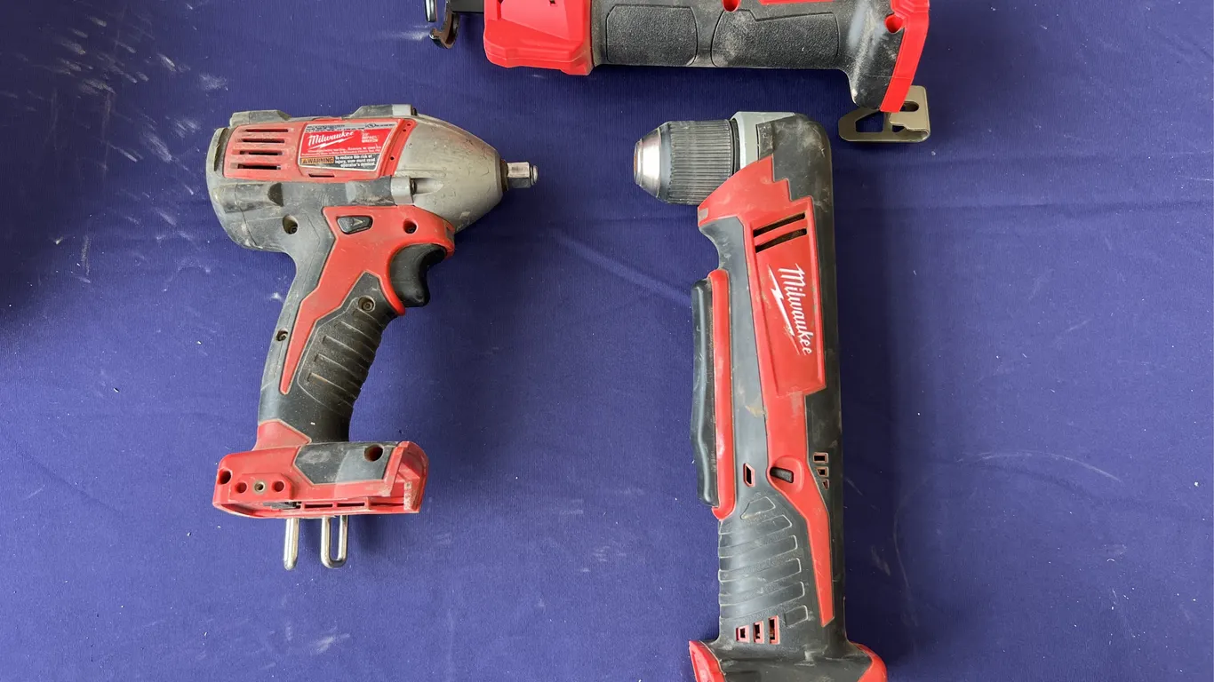 Milwaukee Impact, Cut Out Tool, & Right Angle Drill