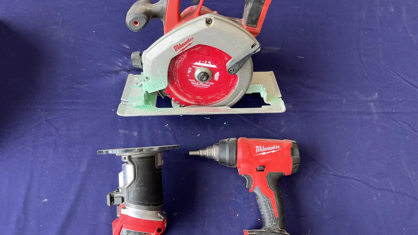 Milwaukee Drill, Skill Saw & Router