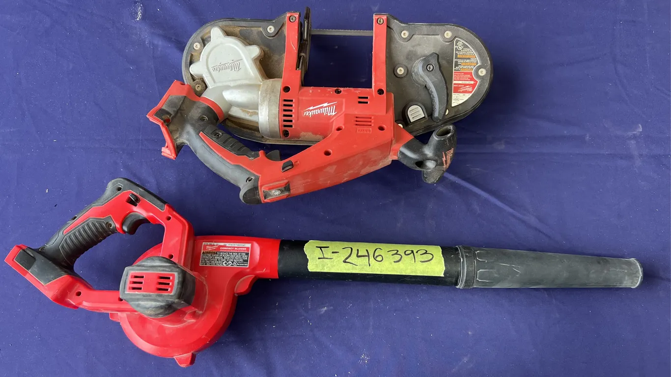 Milwaukee Band Saw & Compact Leaf Blower