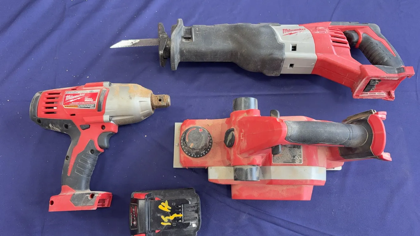 Milwaukee Impact Wrench, Planer & Sawzall