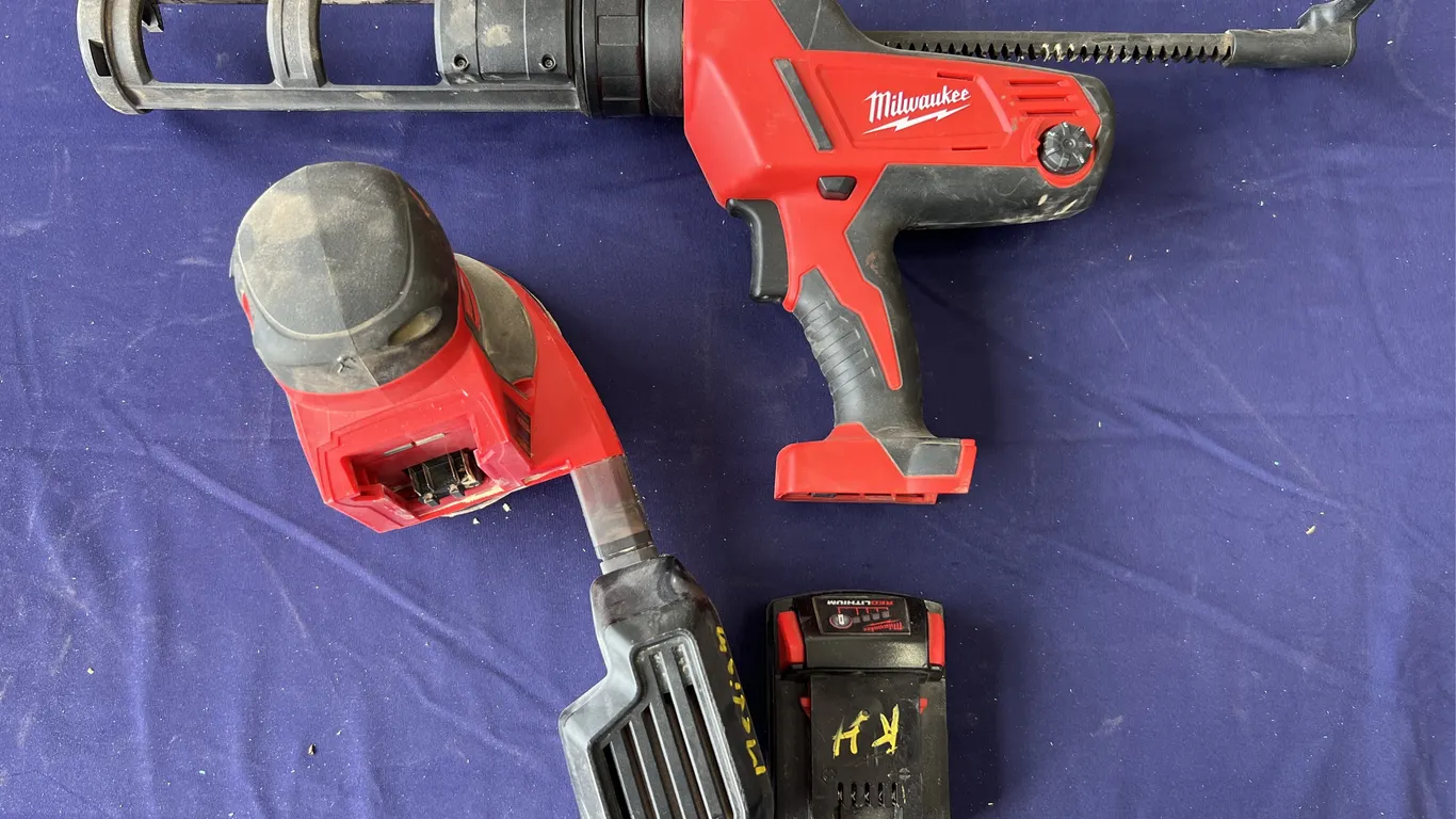Milwaukee Caulking Gun & Orbit Sander