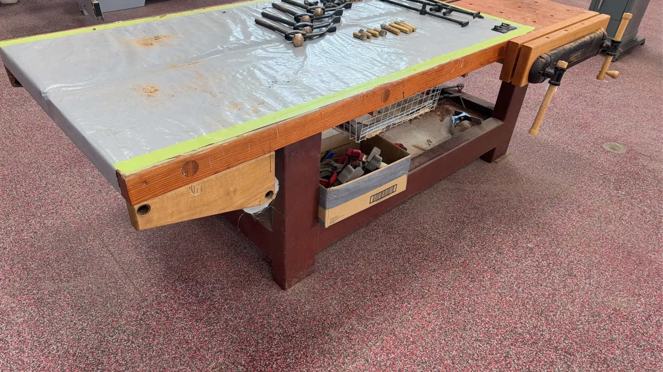 Workbench W/ Vise & Clamps