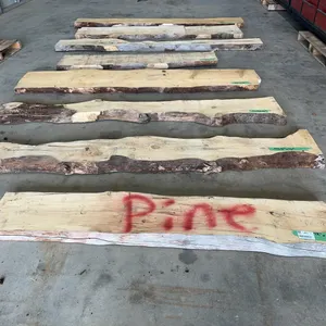 Pallet of Pine Live Edge Slabs