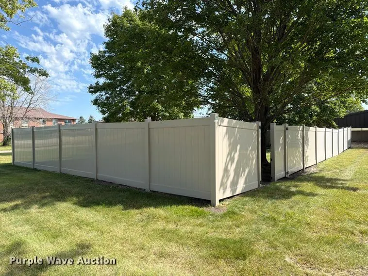 Approximately 240' of vinyl fencing