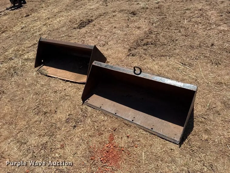 (2) compact utility loader bucket