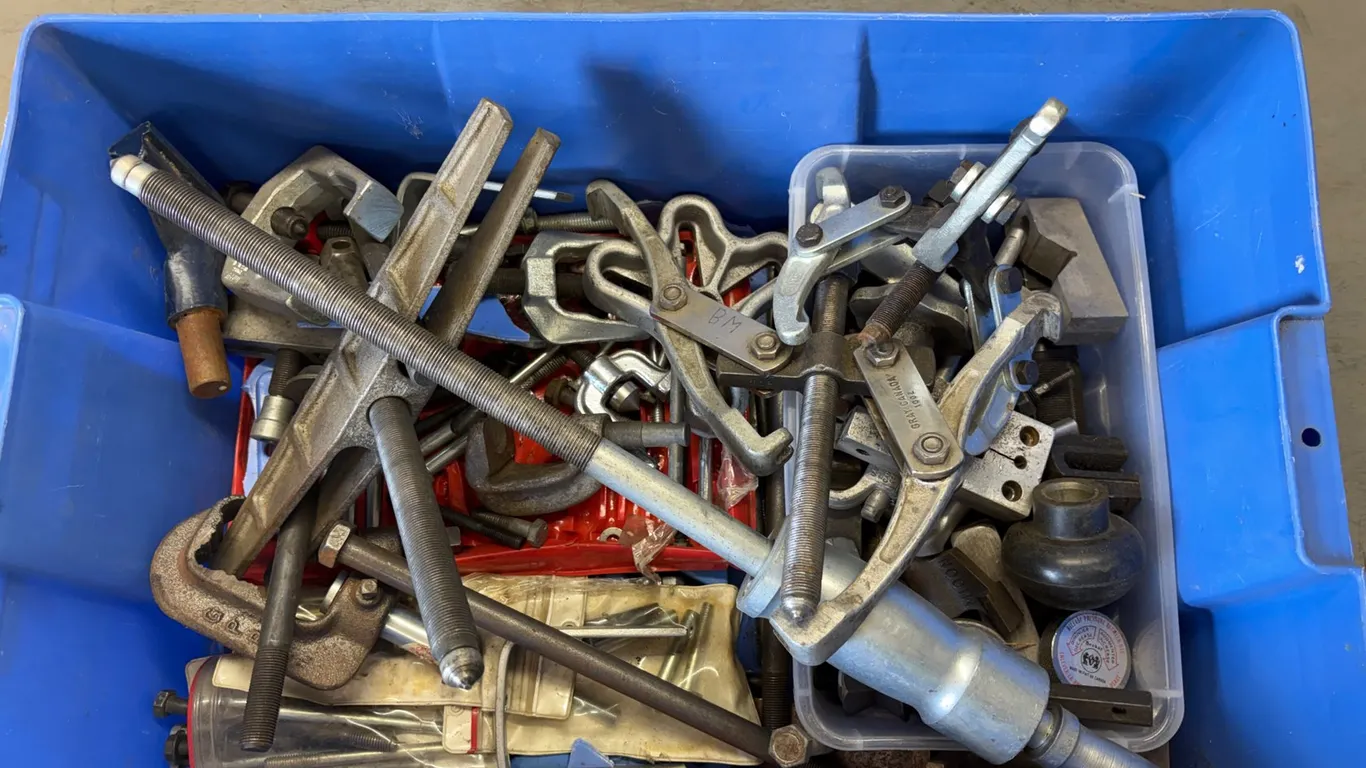 Assorted Fasteners & Gear Pullers