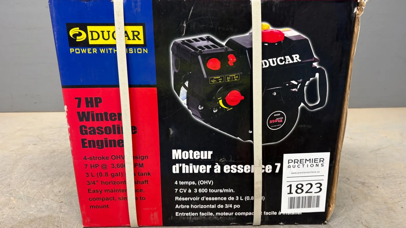 Unused Ducar 7HP Gas Engine