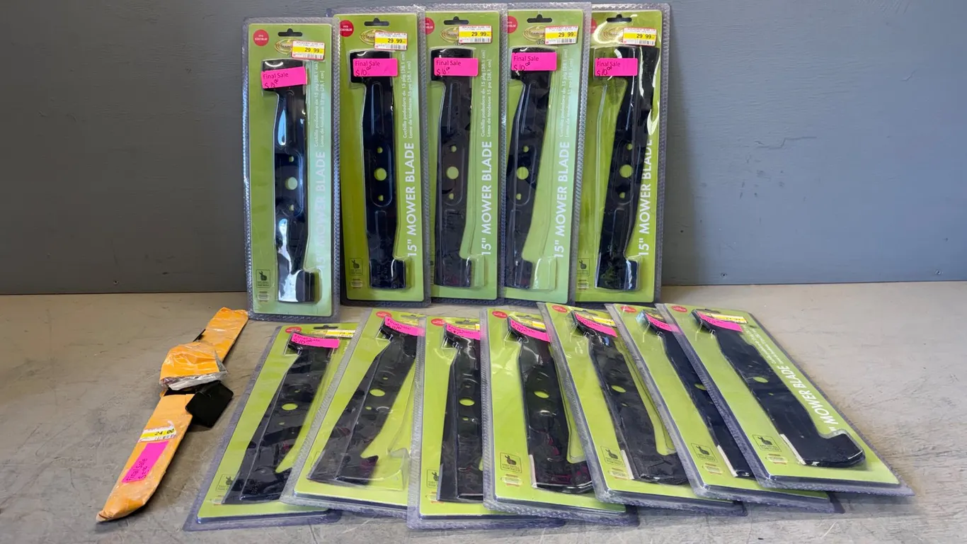 (13) Unused 15" Mower Blades