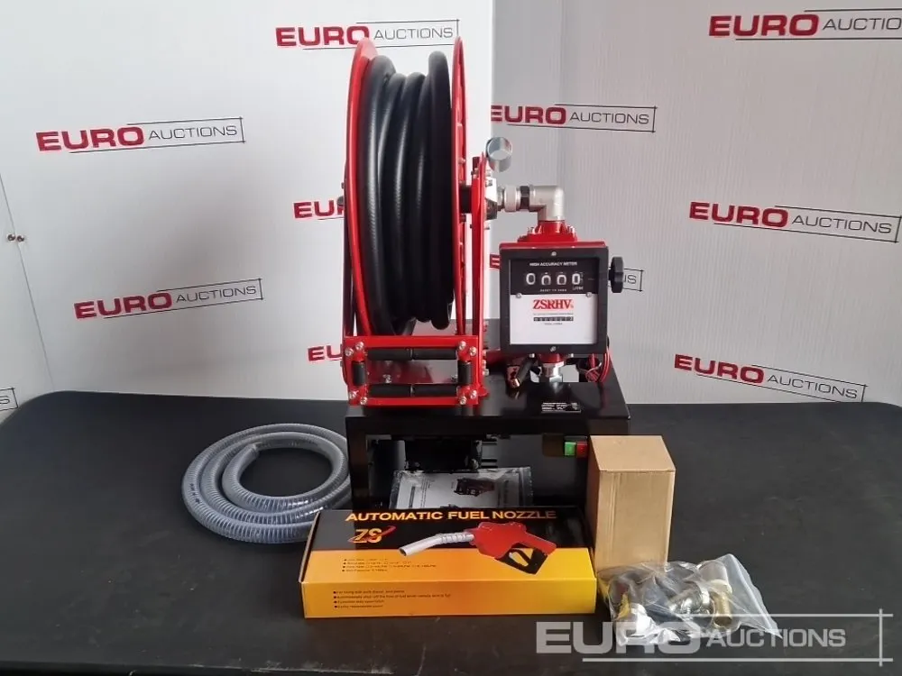 Unused Boss 24v Pump, Retractable Hose Reel, 10m Hose, Flow Meter