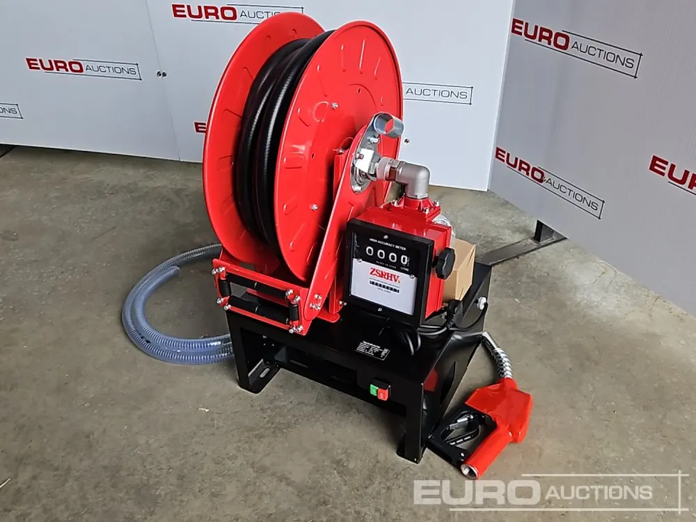 Unused Boss 220v Pump, Retractable Hose Reel, 10m Hose, Flow Meter