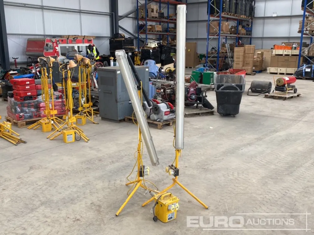 110 Volt Tripod LED Worklight (2 of) & Transformer