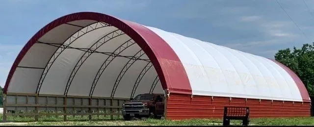 OFFSITE - 1 - brand new 30x30 truss arch silver stream shelter frame and cover kit