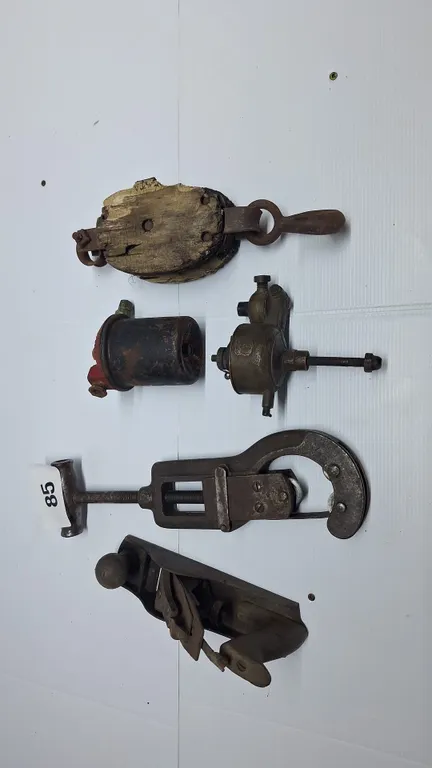 Antique 1910-1920 carburetor, pipe cutter and more